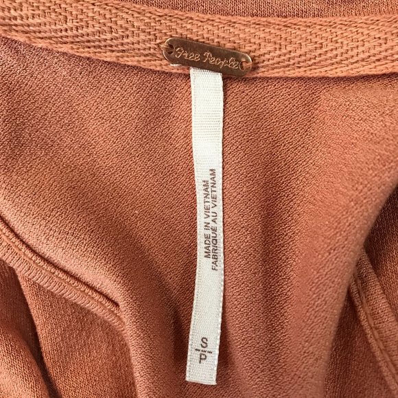 Free People Womens Coco Cinnamon Button Ruched Halter Knit Top Size S - Picture 6 of 8